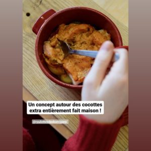 Une cocotte, plat du restaurant des Roulottes des Korrrigans